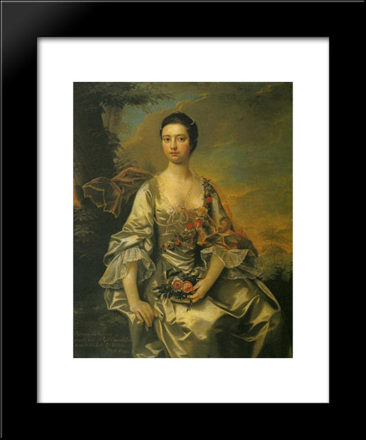 Anne Or Molly Cracroft 20x24 Black Modern Wood Framed Art Print Poster by Wright, Joseph