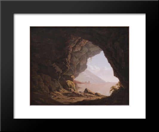 Cavern, Near Naples 20x24 Black Modern Wood Framed Art Print Poster by Wright, Joseph