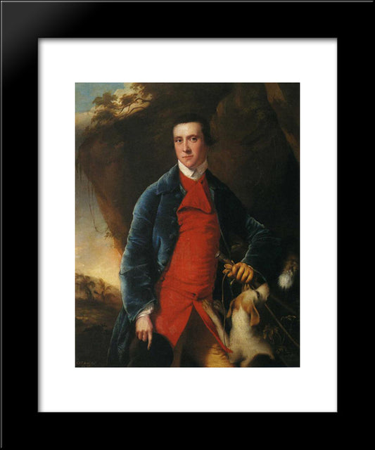 Francis Noel Clarke Mundy 20x24 Black Modern Wood Framed Art Print Poster by Wright, Joseph