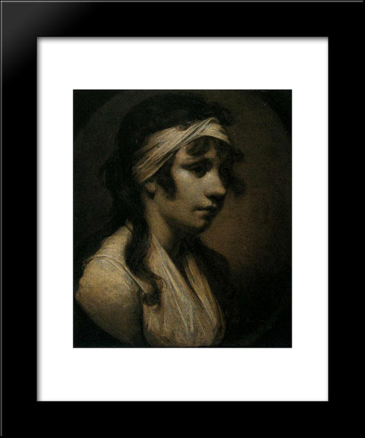Harriet Wright, The Artist'S Daughter 20x24 Black Modern Wood Framed Art Print Poster by Wright, Joseph