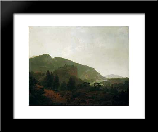 Italian Landscape 20x24 Black Modern Wood Framed Art Print Poster by Wright, Joseph