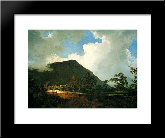 Landscape Near Bedgellert 20x24 Black Modern Wood Framed Art Print Poster by Wright, Joseph