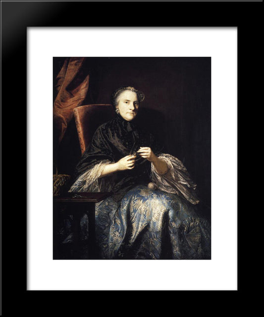 Anne, Countess Of Albemarle 20x24 Black Modern Wood Framed Art Print Poster by Reynolds, Joshua