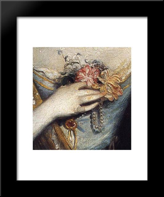 Anne Dashwood (Detail) 20x24 Black Modern Wood Framed Art Print Poster by Reynolds, Joshua