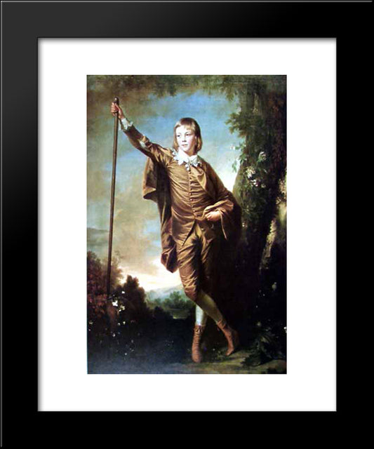 Brown Boy 20x24 Black Modern Wood Framed Art Print Poster by Reynolds, Joshua