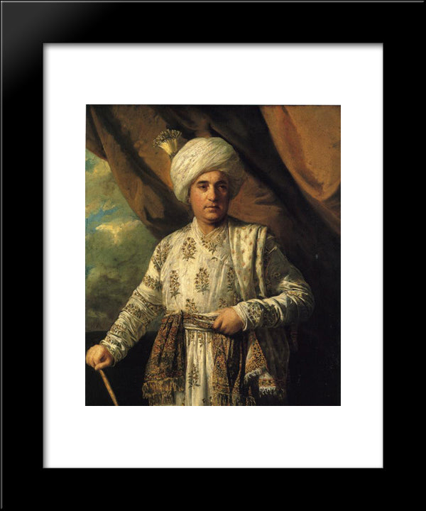 Captain John Foote 20x24 Black Modern Wood Framed Art Print Poster by Reynolds, Joshua