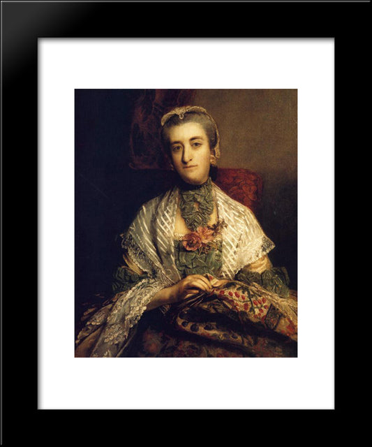 Caroline, Lady Holland 20x24 Black Modern Wood Framed Art Print Poster by Reynolds, Joshua
