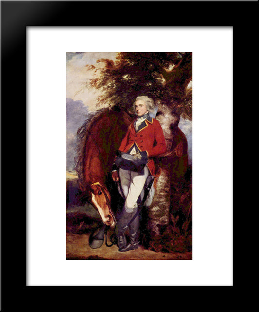 Colonel George K. H. Coussmaker, Grenadier Guards 20x24 Black Modern Wood Framed Art Print Poster by Reynolds, Joshua