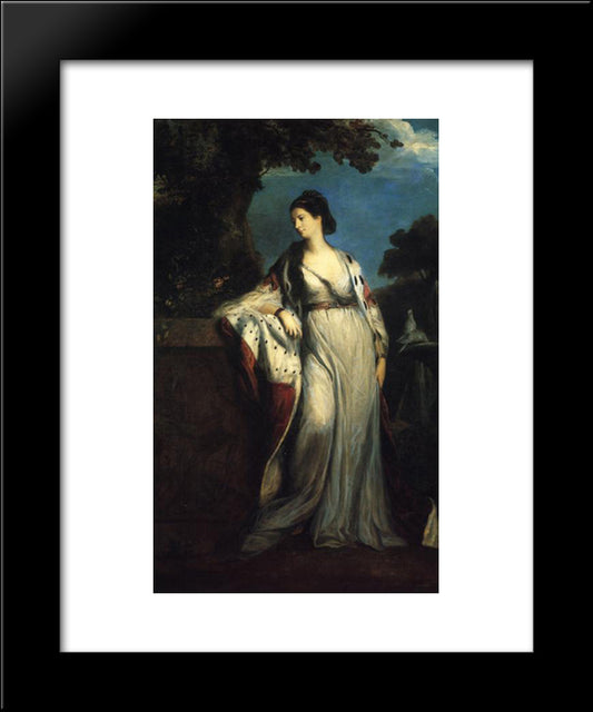 Elizabeth, Duchess Of Hamilton And Argyll 20x24 Black Modern Wood Framed Art Print Poster by Reynolds, Joshua