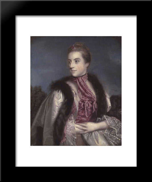 Elizabeth Drax, Countess Of Berkeley 20x24 Black Modern Wood Framed Art Print Poster by Reynolds, Joshua