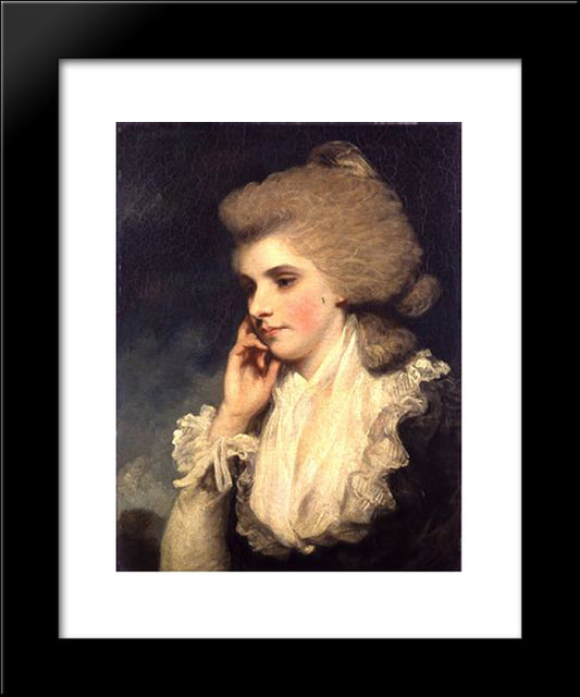 Frances, Countess Of Lincoln 20x24 Black Modern Wood Framed Art Print Poster by Reynolds, Joshua