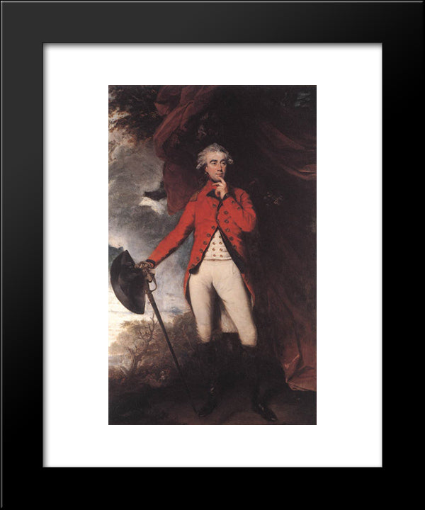 Francis Rawdon Hastings 20x24 Black Modern Wood Framed Art Print Poster by Reynolds, Joshua
