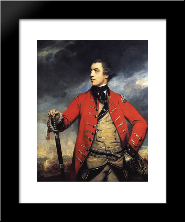 General John Burgoyne 20x24 Black Modern Wood Framed Art Print Poster by Reynolds, Joshua