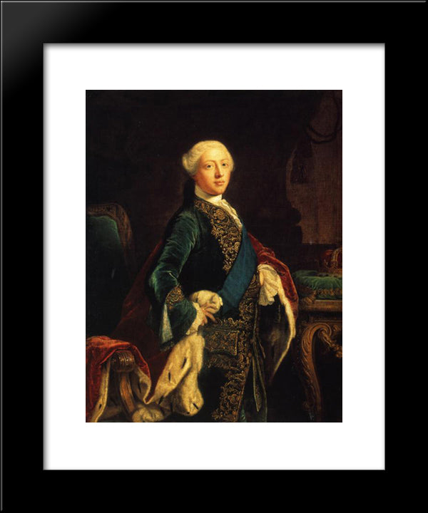 George Iii 20x24 Black Modern Wood Framed Art Print Poster by Reynolds, Joshua