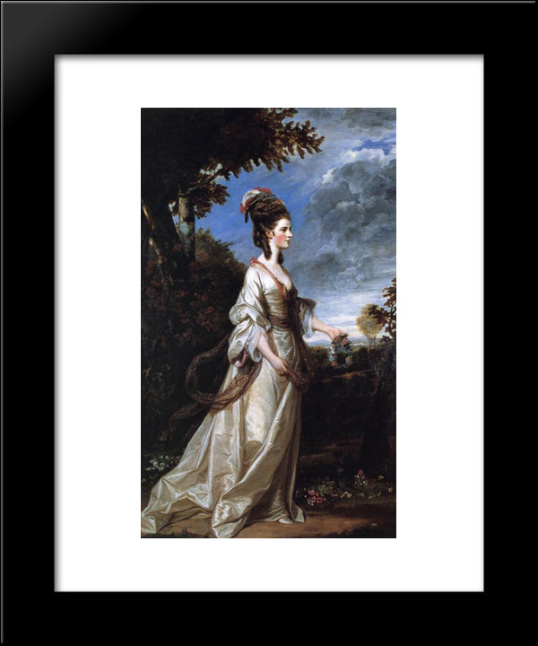 Jane, Countess Of Harrington 20x24 Black Modern Wood Framed Art Print Poster by Reynolds, Joshua