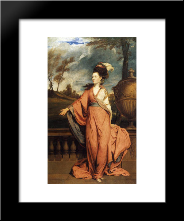 Jane Fleming, Later Countess Of Harrington 20x24 Black Modern Wood Framed Art Print Poster by Reynolds, Joshua