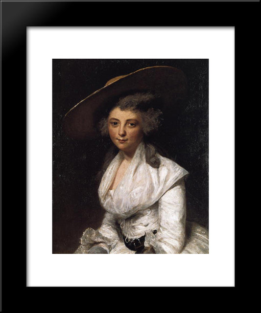 Lady Anne Bingham 20x24 Black Modern Wood Framed Art Print Poster by Reynolds, Joshua