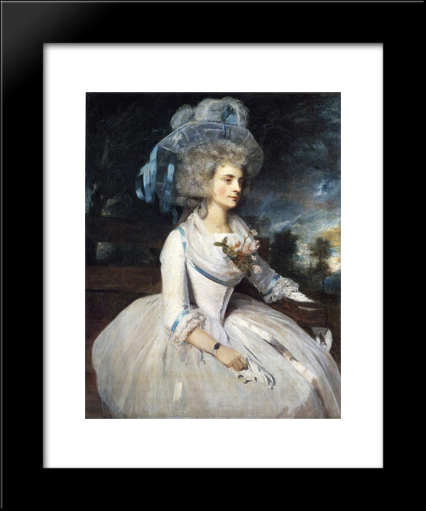 Lady Skipwith 20x24 Black Modern Wood Framed Art Print Poster by Reynolds, Joshua