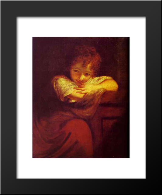 Little Rogue (Robinetta) 20x24 Black Modern Wood Framed Art Print Poster by Reynolds, Joshua