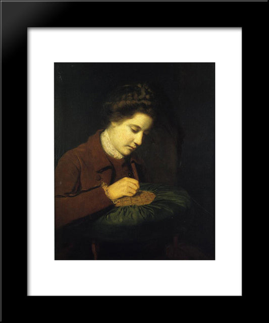 Mary, Duchess Of Richmond 20x24 Black Modern Wood Framed Art Print Poster by Reynolds, Joshua