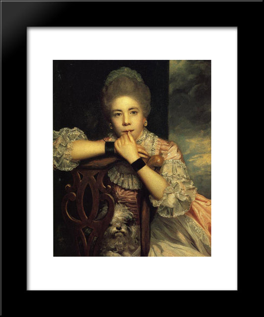 Mrs. Abington 20x24 Black Modern Wood Framed Art Print Poster by Reynolds, Joshua