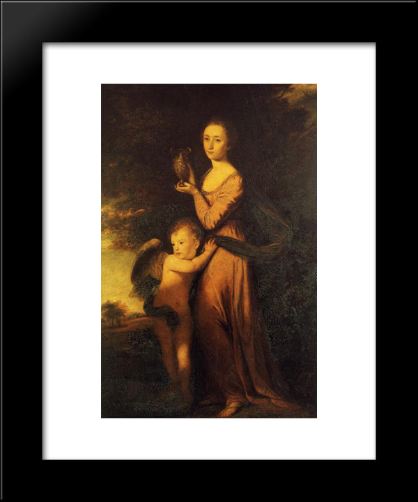 Mrs. Crewe 20x24 Black Modern Wood Framed Art Print Poster by Reynolds, Joshua