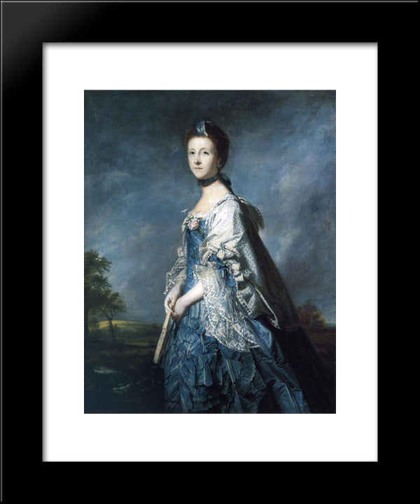 Mrs. Turnour 20x24 Black Modern Wood Framed Art Print Poster by Reynolds, Joshua