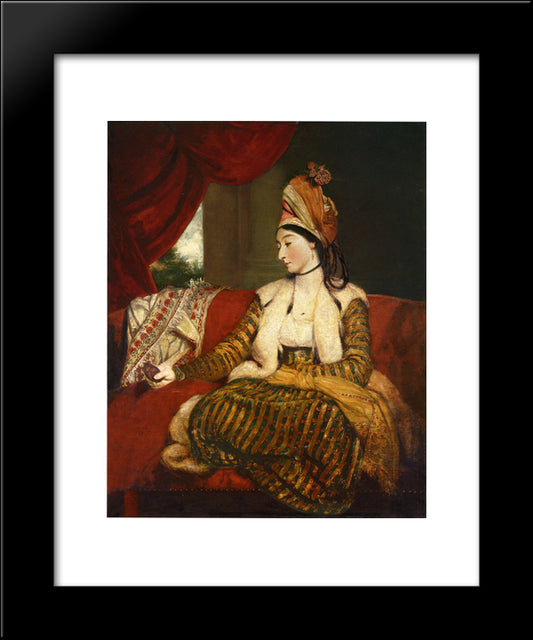 Mrs Baldwin 20x24 Black Modern Wood Framed Art Print Poster by Reynolds, Joshua