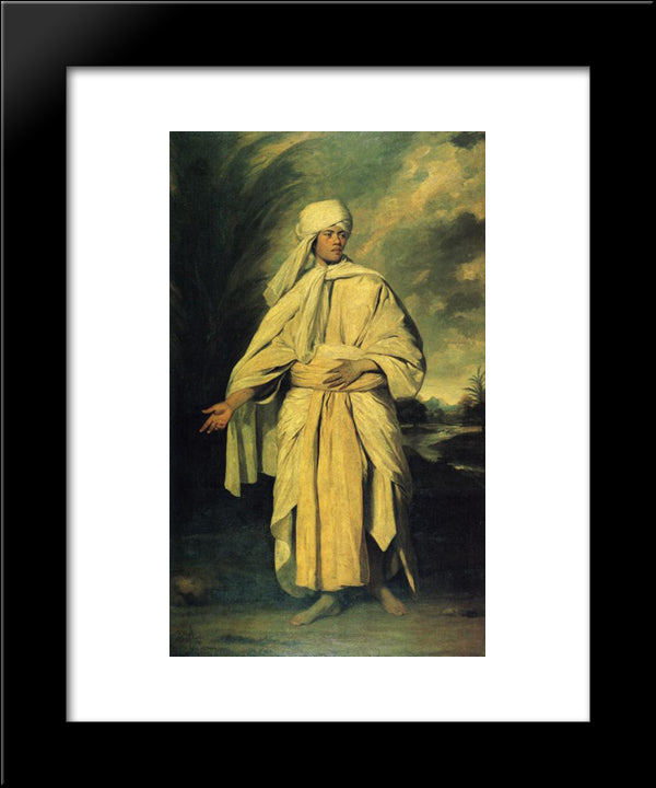 Omai (Omiah) 20x24 Black Modern Wood Framed Art Print Poster by Reynolds, Joshua