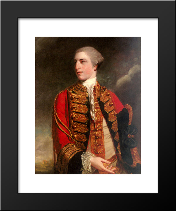 Portrait Of Charles Fitzroy, 1St Baron Southampton 20x24 Black Modern Wood Framed Art Print Poster by Reynolds, Joshua