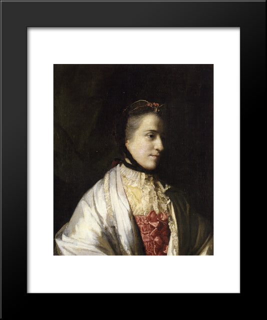 Portrait Of Emma, Countess Of Mount Edgcumbe 20x24 Black Modern Wood Framed Art Print Poster by Reynolds, Joshua