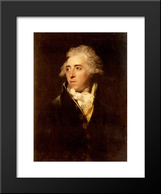 Portrait Of Lord John Townshend 20x24 Black Modern Wood Framed Art Print Poster by Reynolds, Joshua