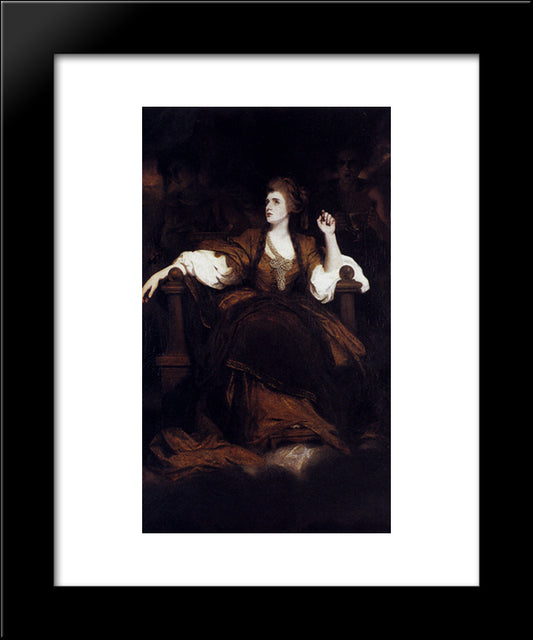 Portrait Of Mrs. Siddons As The Tragic Muse 20x24 Black Modern Wood Framed Art Print Poster by Reynolds, Joshua