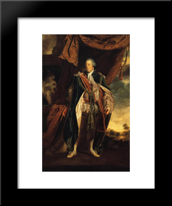 Portrait Of Prince William Augustus, Duke Of Cumberland, Son Of George Ii 20x24 Black Modern Wood Framed Art Print Poster by Reynolds, Joshua