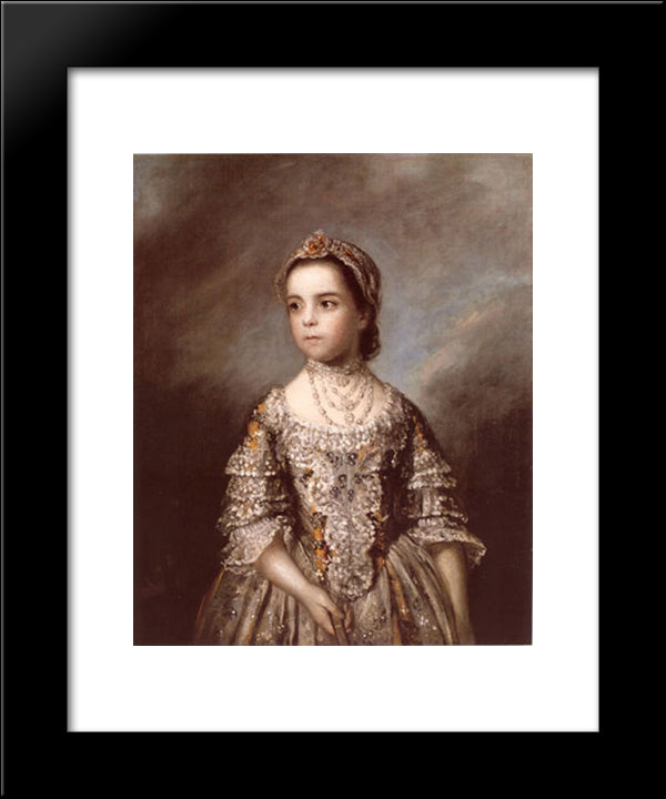 Portrait Of Rebecca Watson 20x24 Black Modern Wood Framed Art Print Poster by Reynolds, Joshua