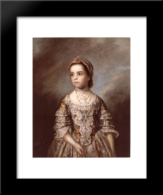 Portrait Of Rebecca Watson 20x24 Black Modern Wood Framed Art Print Poster by Reynolds, Joshua