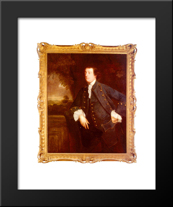 Portrait Of Sir William Lowther, 3Rd Bt 20x24 Black Modern Wood Framed Art Print Poster by Reynolds, Joshua