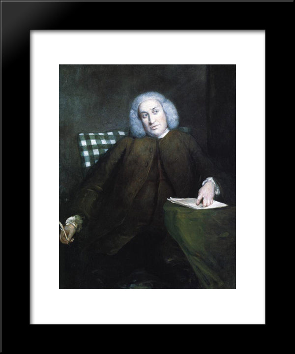 Samuel Johnson 20x24 Black Modern Wood Framed Art Print Poster by Reynolds, Joshua