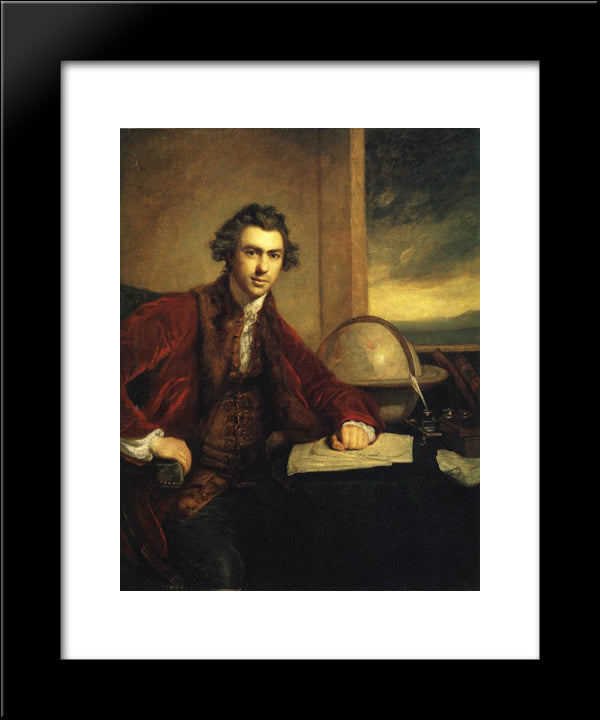 Sir Joseph Banks 20x24 Black Modern Wood Framed Art Print Poster by Reynolds, Joshua