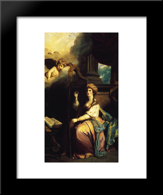 St. Cecillia 20x24 Black Modern Wood Framed Art Print Poster by Reynolds, Joshua