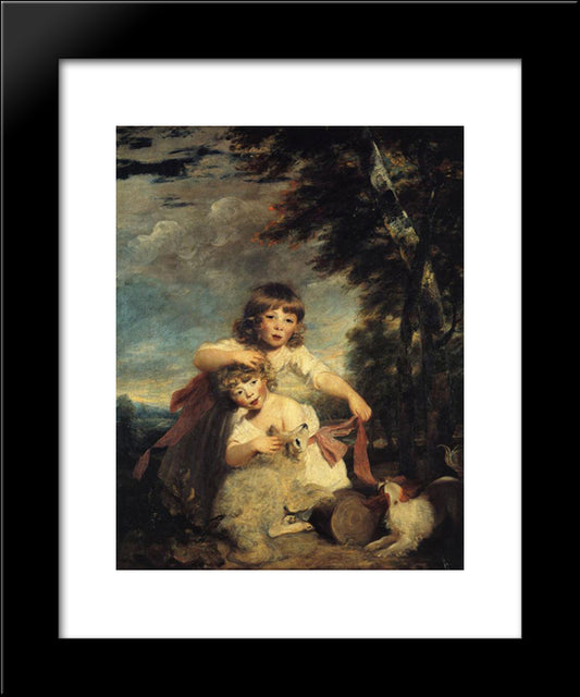 The Brummell Children 20x24 Black Modern Wood Framed Art Print Poster by Reynolds, Joshua