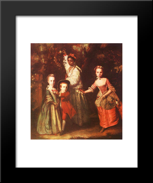 The Children Of Edward Hollen Cruttenden 20x24 Black Modern Wood Framed Art Print Poster by Reynolds, Joshua