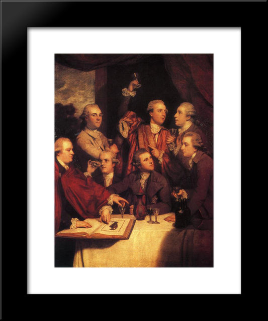 The Dilettanti Society 20x24 Black Modern Wood Framed Art Print Poster by Reynolds, Joshua