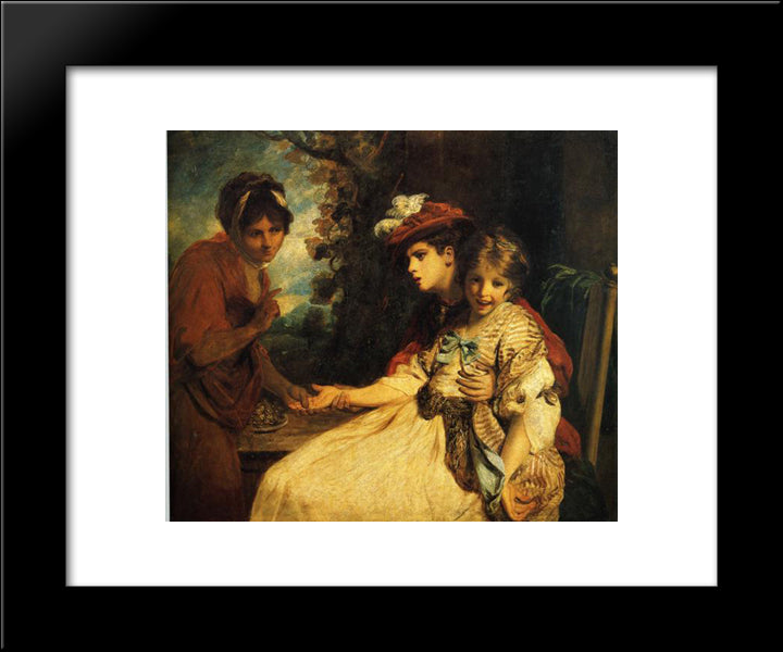 The Gypsy Fortune Teller 20x24 Black Modern Wood Framed Art Print Poster by Reynolds, Joshua