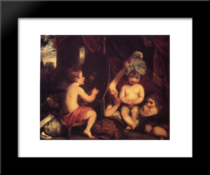 The Infant Academy 20x24 Black Modern Wood Framed Art Print Poster by Reynolds, Joshua