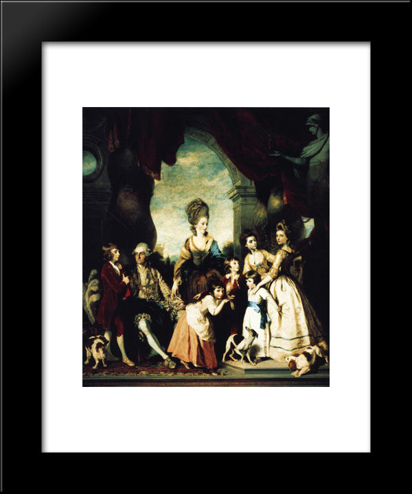 The Marlborough Family 20x24 Black Modern Wood Framed Art Print Poster by Reynolds, Joshua