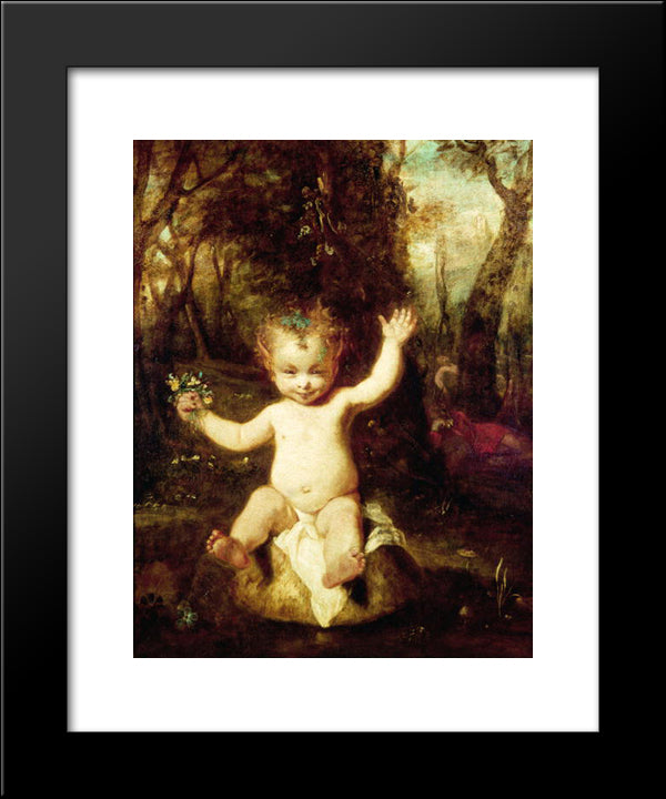 The Puck 20x24 Black Modern Wood Framed Art Print Poster by Reynolds, Joshua