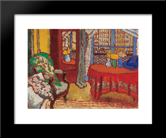 Parisian Interior 20x24 Black Modern Wood Framed Art Print Poster by Rippl Ronai, Jozsef