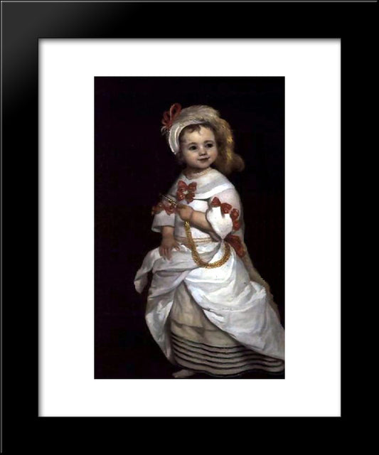 Portrait Of A Infanta 20x24 Black Modern Wood Framed Art Print Poster by Carreno de Miranda, Juan