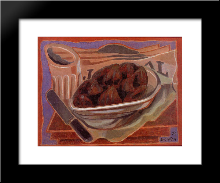 Figs 20x24 Black Modern Wood Framed Art Print Poster by Gris, Juan